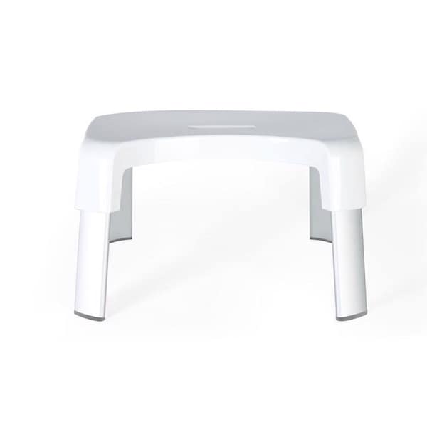 White Plastic Toilet Stool